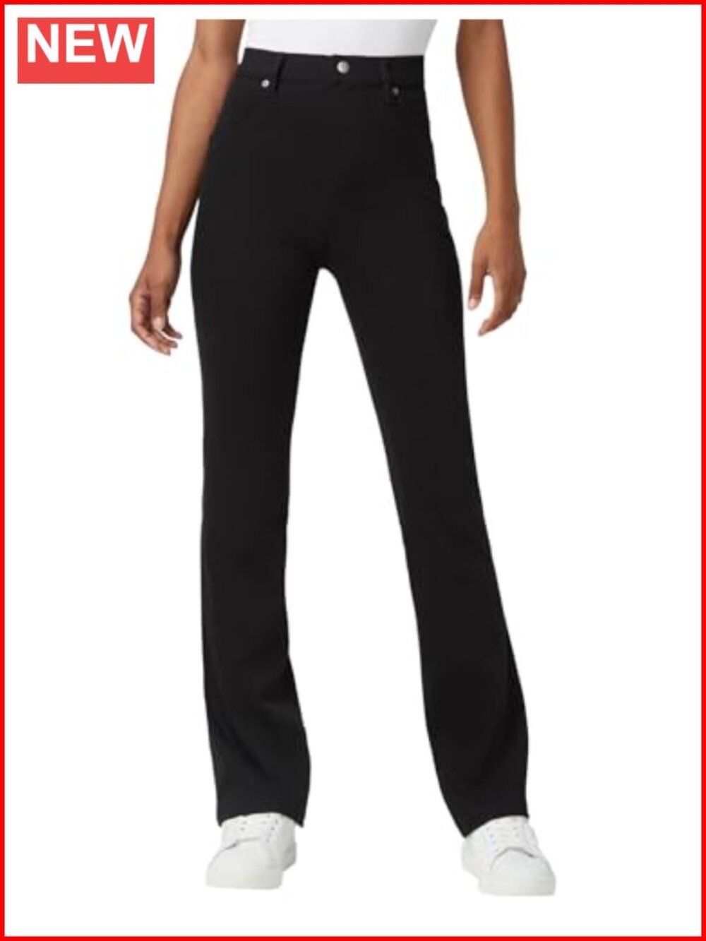 Ultra Soft High Waist Denim Leggings Pull On Bootcut 32 Inseam